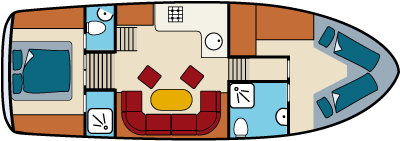 Decksplan Motorboot Mirella