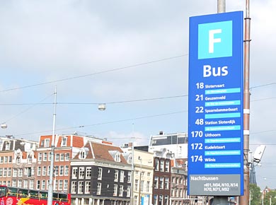 Amsterdam Bushaltestelle