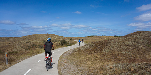Radfahrer Insel Texel