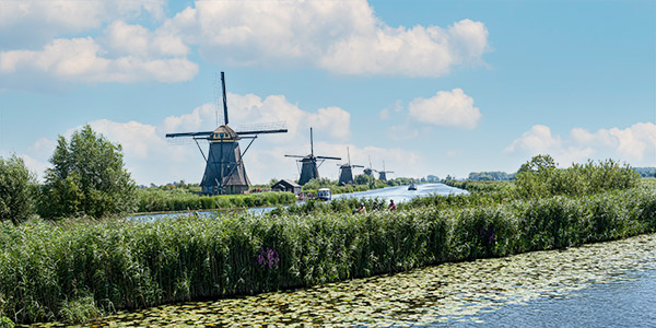 .Kinderdijk Windmühlen Radreise Holland.
