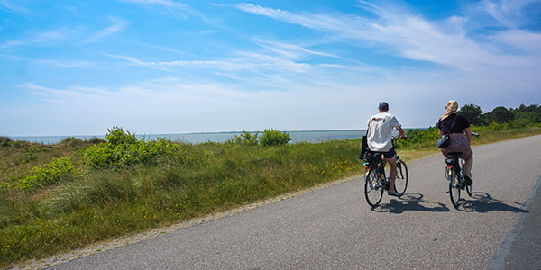 Radfahrer Küste Niederlande
