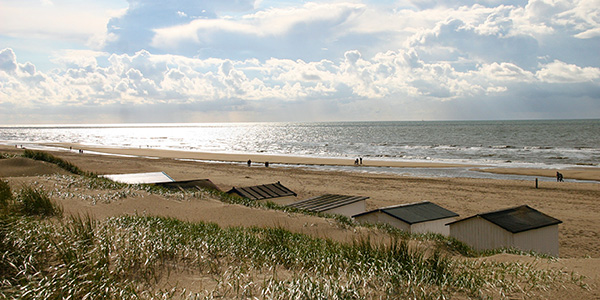 .Insel Texel Holland Strandhütten.
