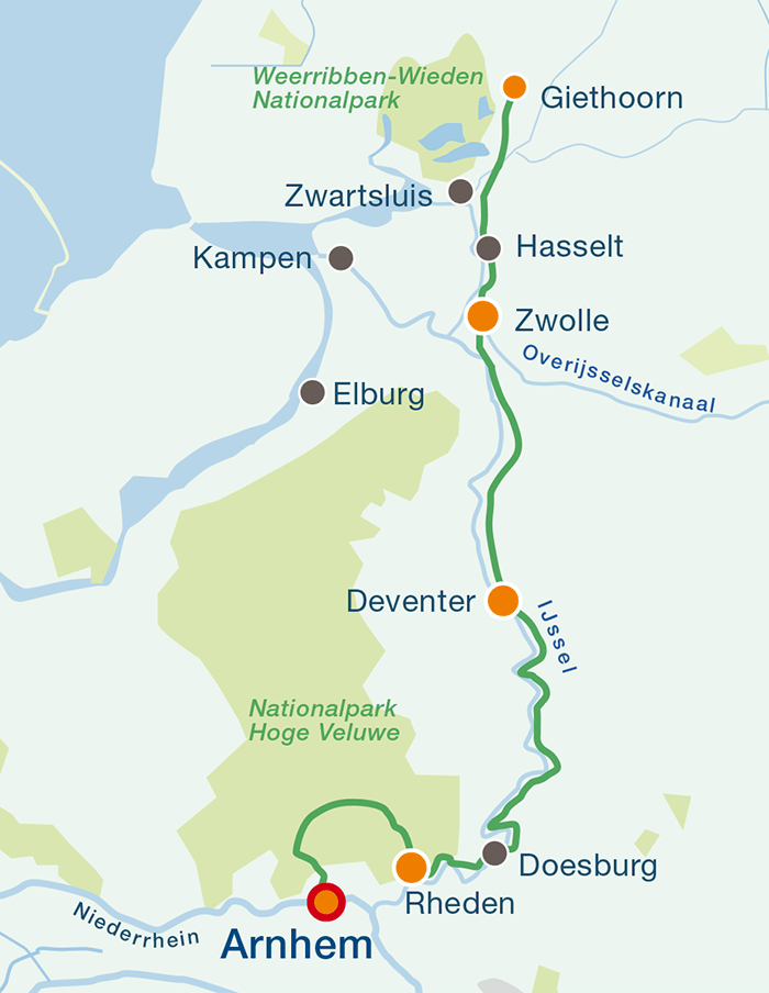 Karte Übersichtskarte Hansestädte