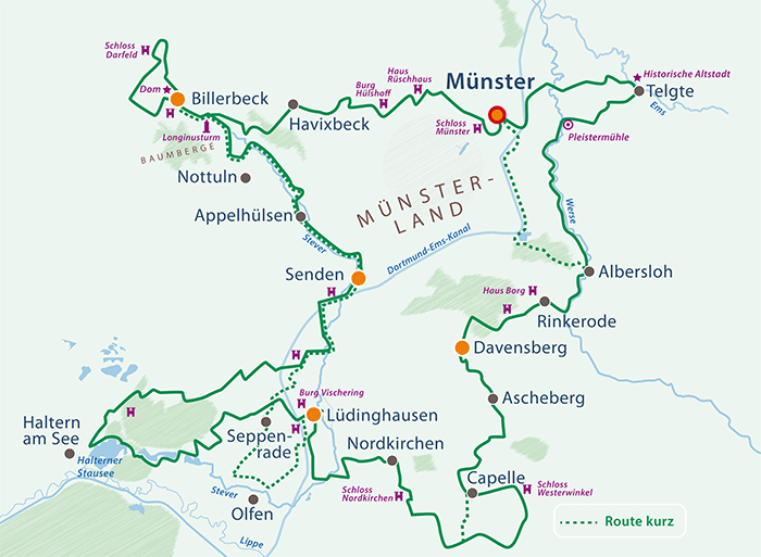 Radreise Südliches Münsterland