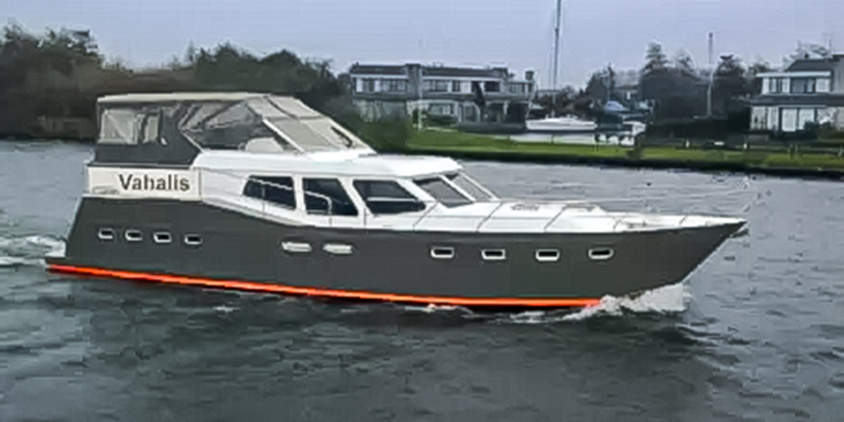 Motorboot Vahalis Friesland Holland